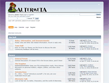 Tablet Screenshot of forum.altermeta.net